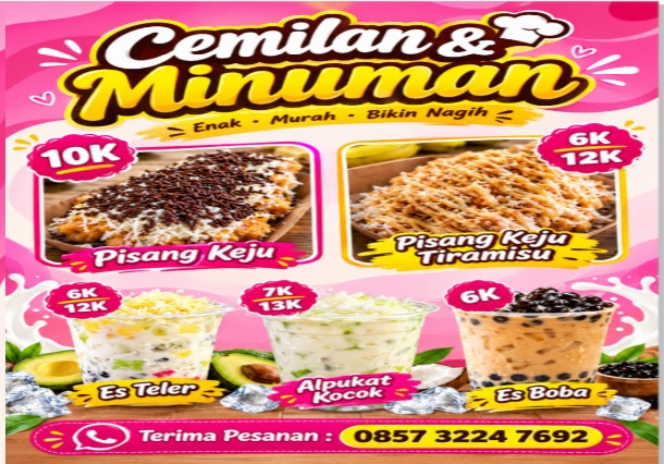Nikmati cemilan Pisang Keju dan Minuman Segar ala "Pisang Keju Bunda", Kuliner Malam Hemat dan Berkualitas di Surabaya