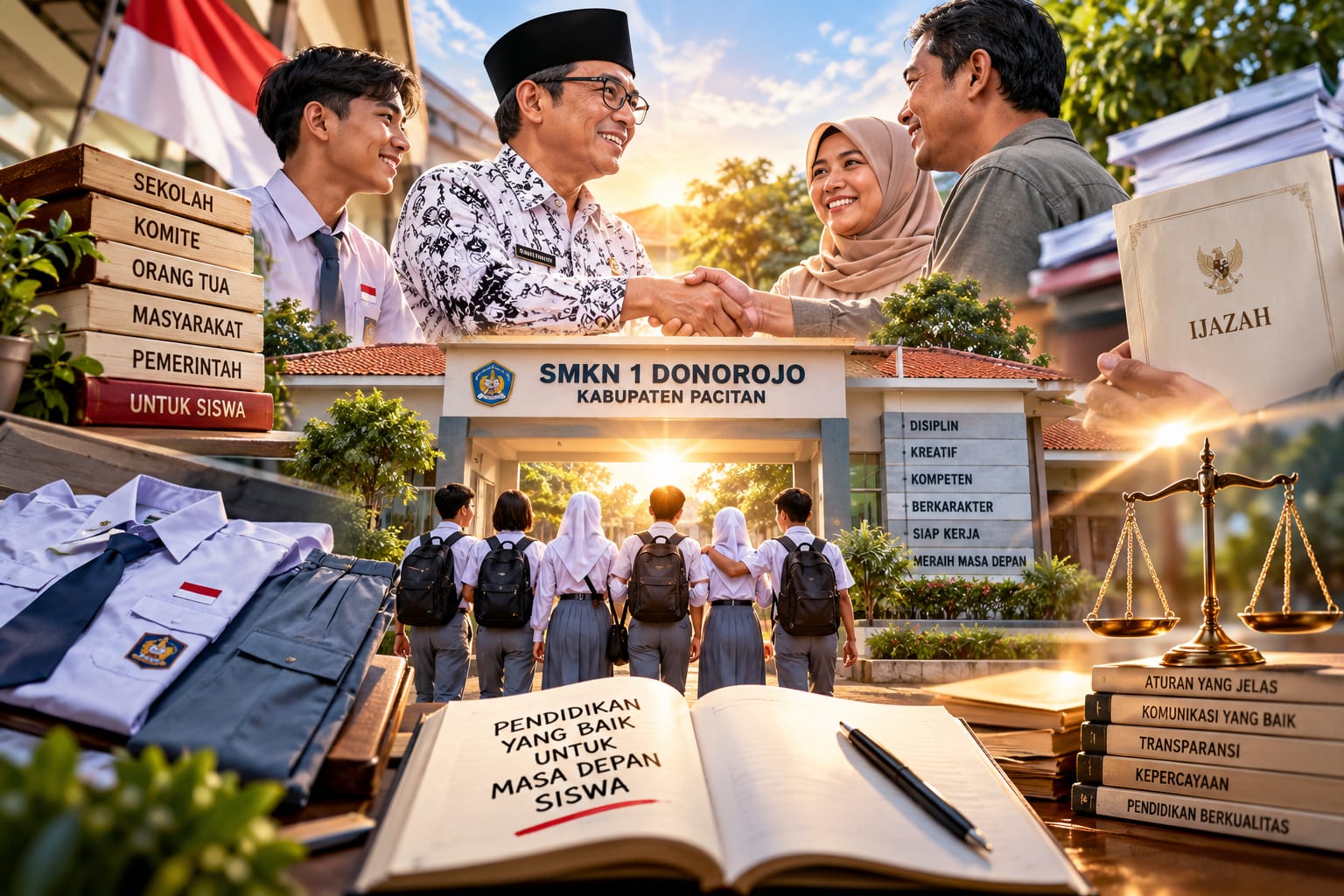 Memahami Dinamika SMKN 1 Donorojo, Kepala Sekolah Berikan Klarifikasi, Kepentingan Siswa Tetap Utama